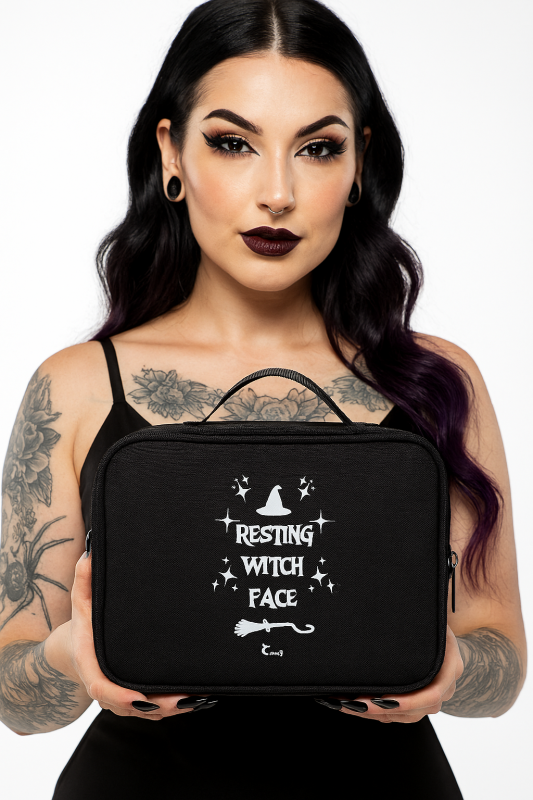 Resting Witching Face Coemtics Bag Model