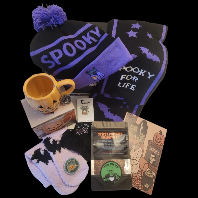 Creepy and Cosy Box Contents December 25 Theme
