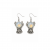 Ghost Crystal Ball Earrings
