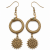 Snake and Pentagram Earrings